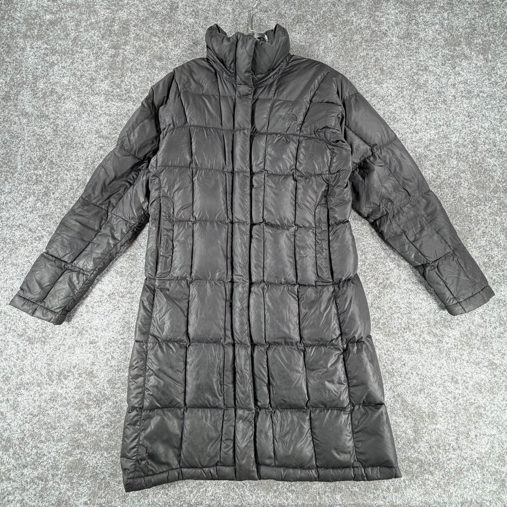 The North Face Metropolis Puffer Coat Womens S Black Down Long Sleeve Full-Zip
